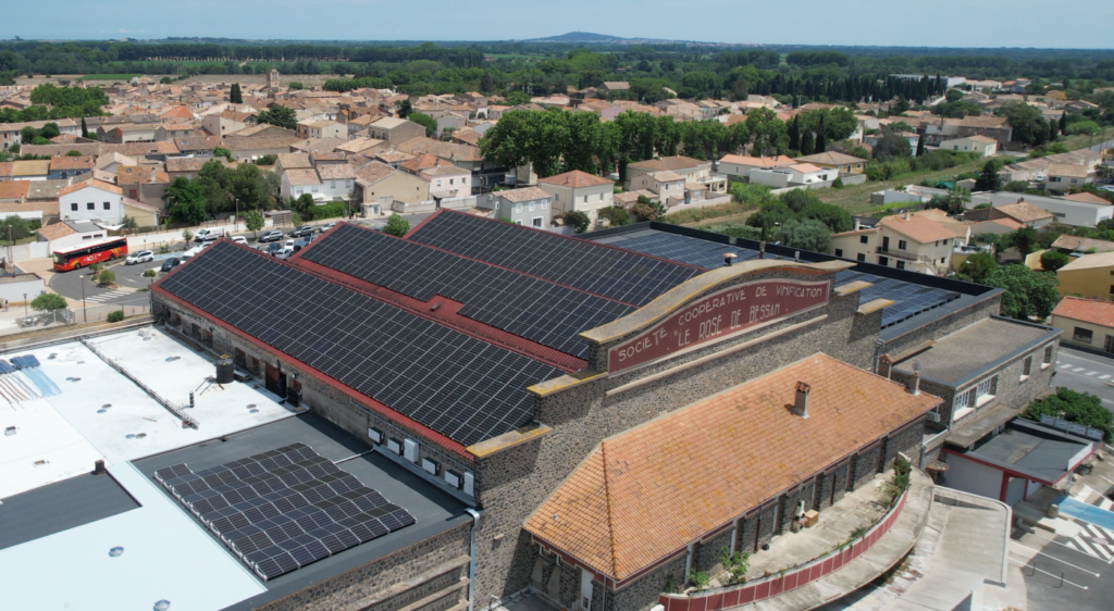 Installation photovoltaïque sur cave coopérative